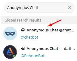 Anonymous Chat Bot Telegram