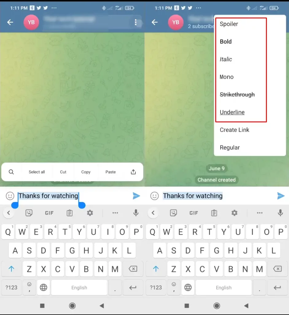 Cara Bikin Format Style Text Telegram Terbaru