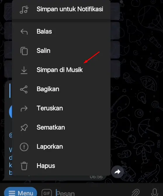 Simpan Di Musik Telegram