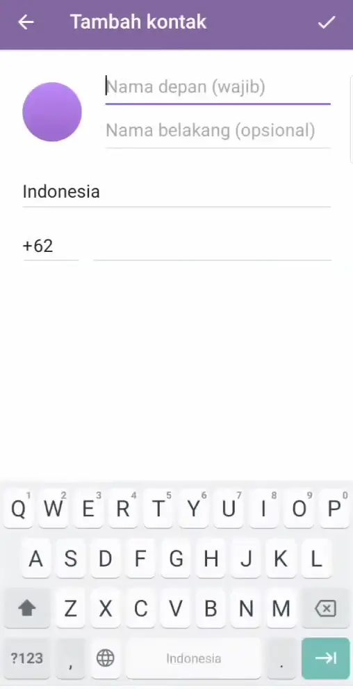 Tambahkan Nomor Kontak Telegram Android