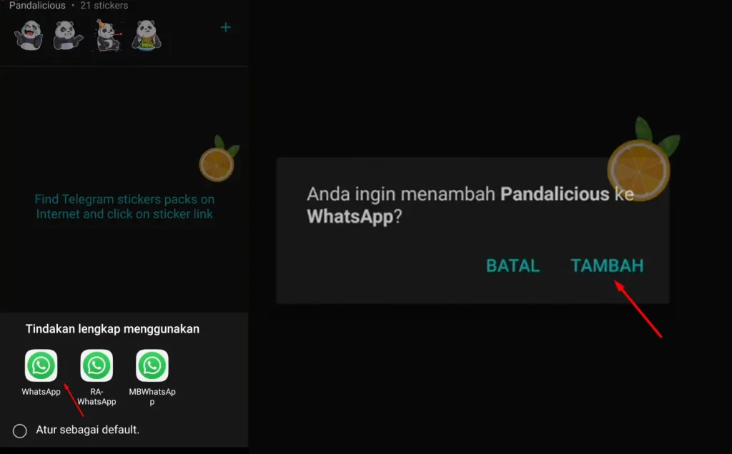 Tambahkan Stiker Telegram Ke Whatsapp