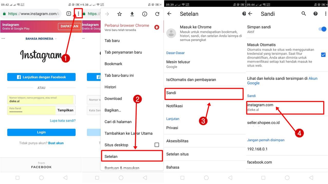 Cara Melihat Kata Sandi IG yang Lupa di Android